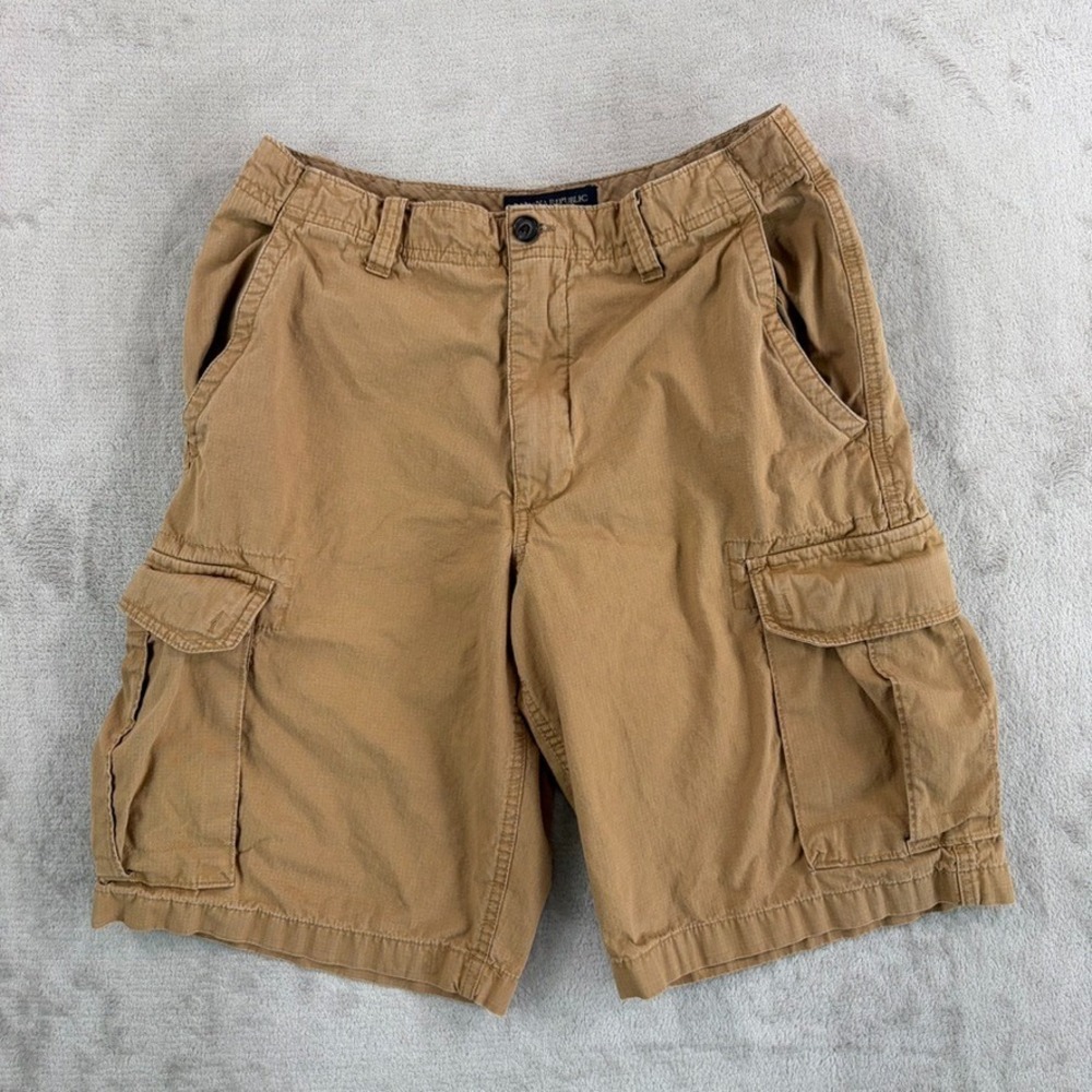 Banana Republic Cargo Shorts in Brown Ripstop Men 32x11 Safari‎ Travel Hiking